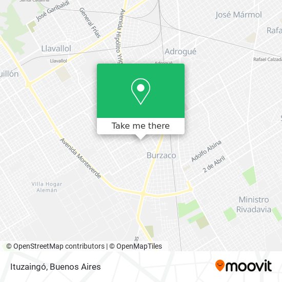 Mapa de Ituzaingó