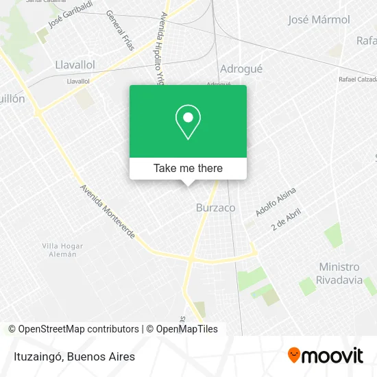 Mapa de Ituzaingó