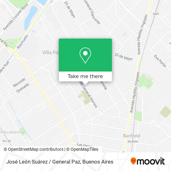 José León Suárez / General Paz map