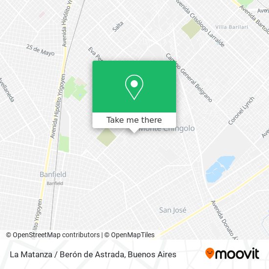 La Matanza / Berón de Astrada map