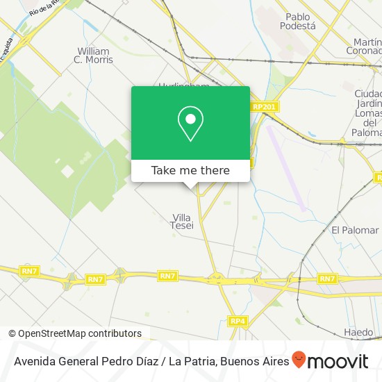 Avenida General Pedro Díaz / La Patria map