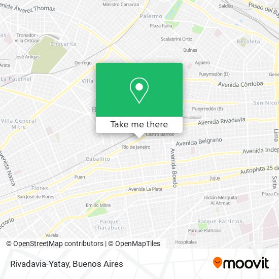 Mapa de Rivadavia-Yatay