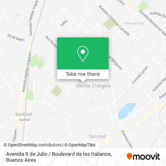 Avenida 9 de Julio / Boulevard de los Italianos map