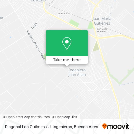 Diagonal Los Quilmes / J. Ingenieros map