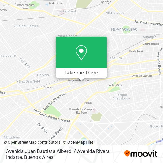 Avenida Juan Bautista Alberdi / Avenida Rivera Indarte map