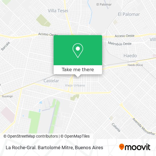 La Roche-Gral. Bartolomé Mitre map