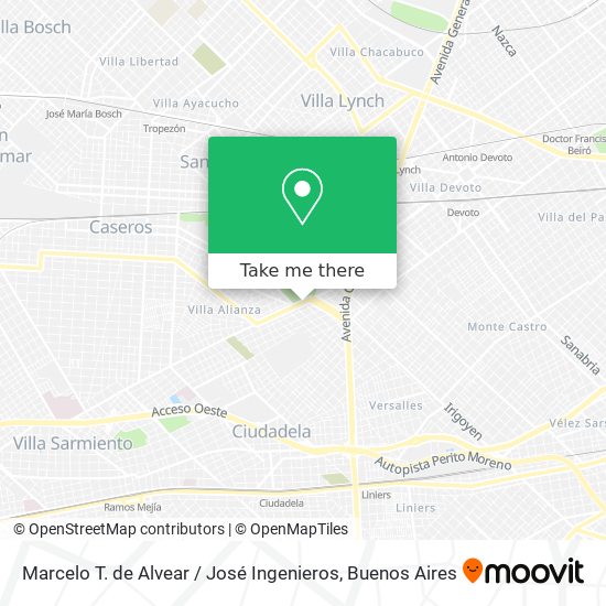 Mapa de Marcelo T. de Alvear / José Ingenieros