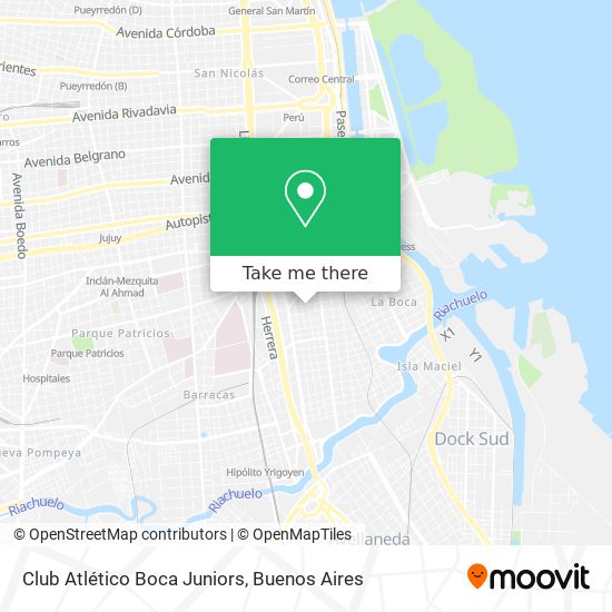 Mapa de Club Atlético Boca Juniors