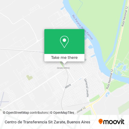 Centro de Transferencia Sit Zarate map
