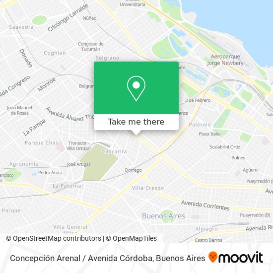 Mapa de Concepción Arenal / Avenida Córdoba