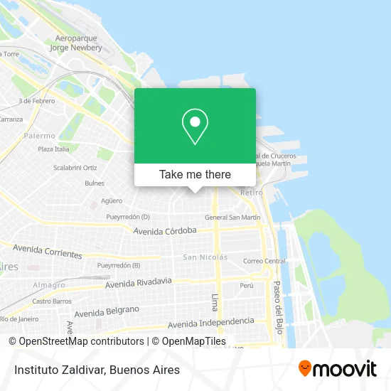 Mapa de Instituto Zaldivar