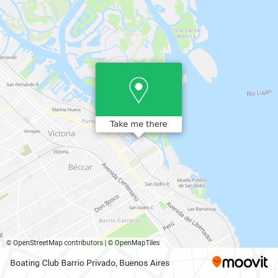 Boating Club Barrio Privado map