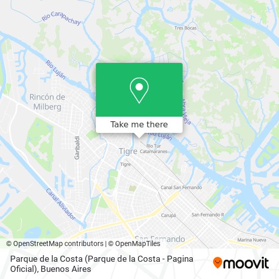 Mapa de Parque de la Costa (Parque de la Costa - Pagina Oficial)