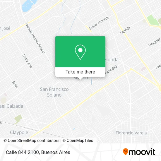 Calle 844 2100 map