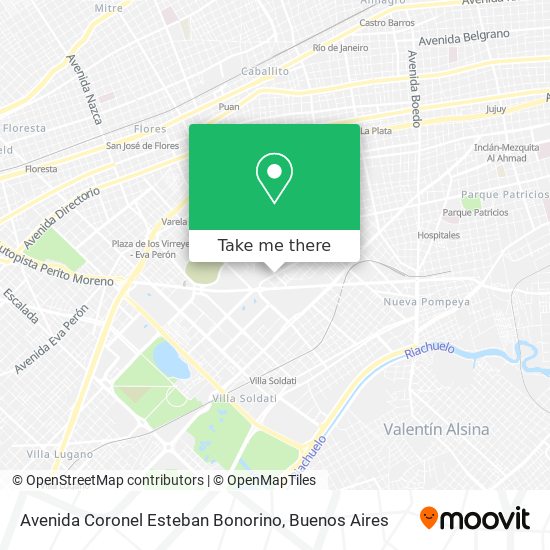 Mapa de Avenida Coronel Esteban Bonorino