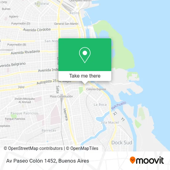 Mapa de Av Paseo Colón 1452