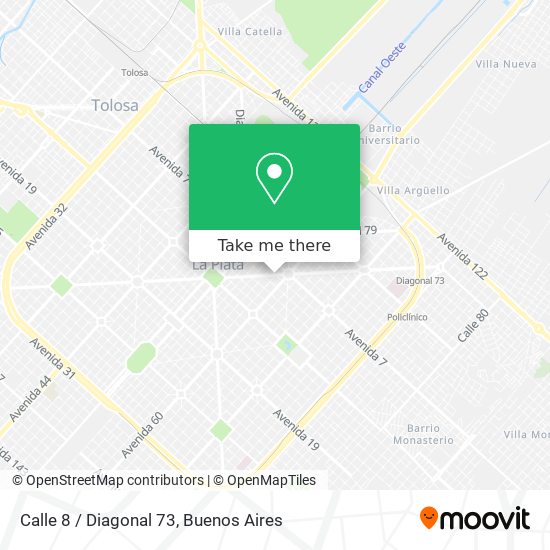 Calle 8 / Diagonal 73 map