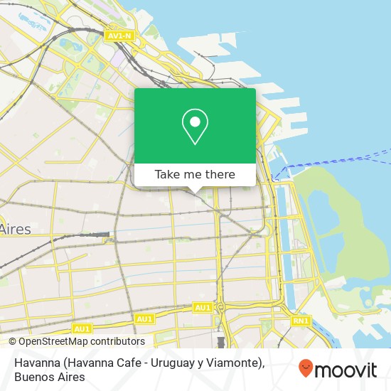 Havanna (Havanna Cafe - Uruguay y Viamonte) map