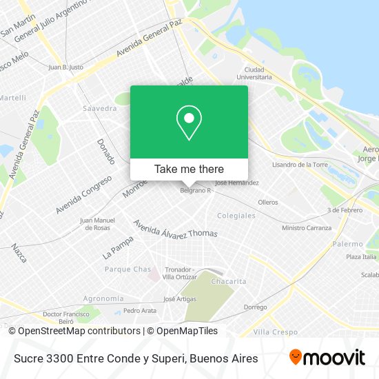 Mapa de Sucre 3300  Entre Conde y Superi