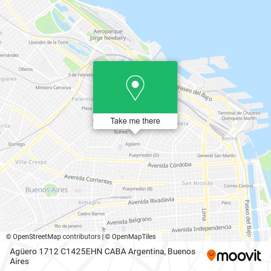 Agüero 1712  C1425EHN CABA  Argentina map