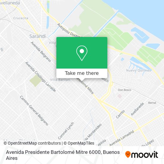 Avenida Presidente Bartolomé Mitre 6000 map