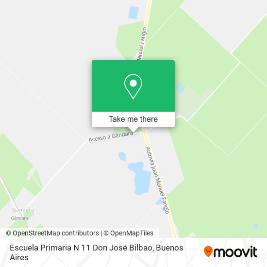 Mapa de Escuela Primaria N 11 Don José Bilbao