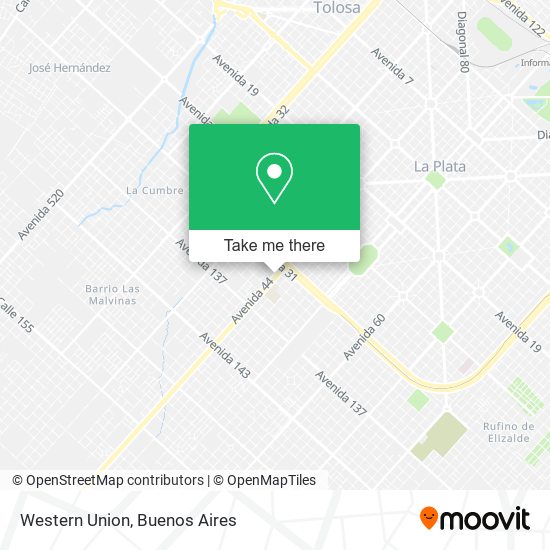 Western Union map