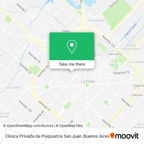 Mapa de Clinica Privada de Psiquiatría San Juan