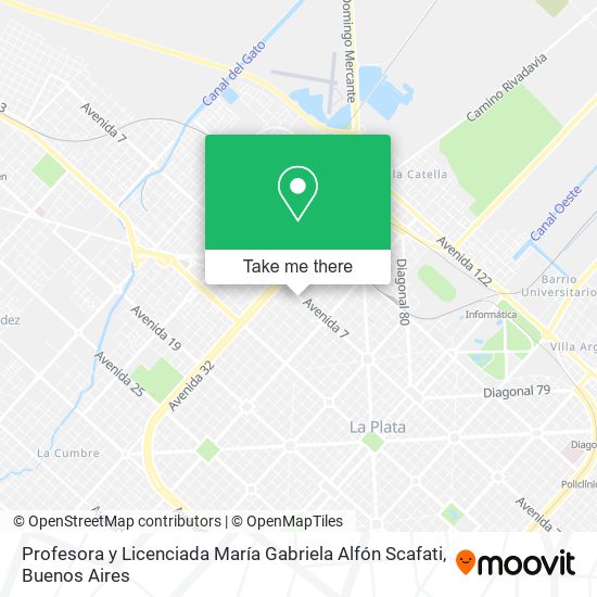 Mapa de Profesora y Licenciada María Gabriela Alfón Scafati