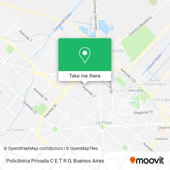 Mapa de Policlínica Privada C E T R O