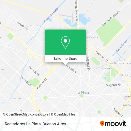 Radiadores La Plata map