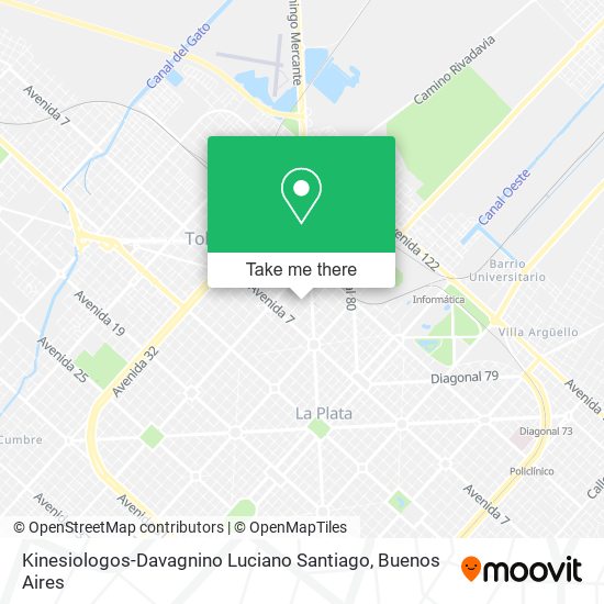 Kinesiologos-Davagnino Luciano Santiago map