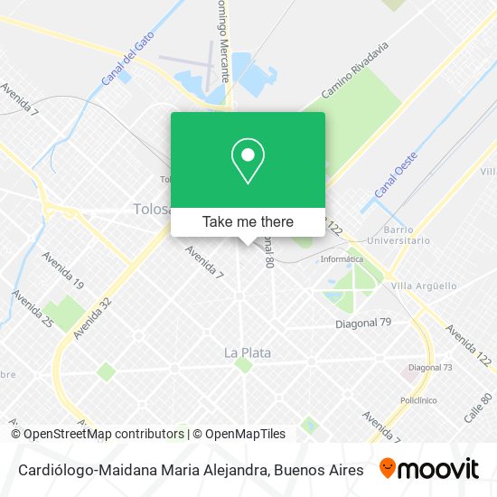 Cardiólogo-Maidana Maria Alejandra map