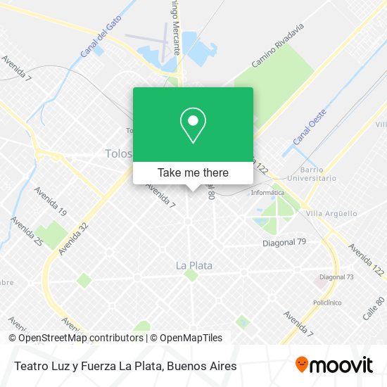 Teatro Luz y Fuerza La Plata map