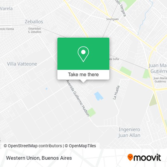 Western Union map