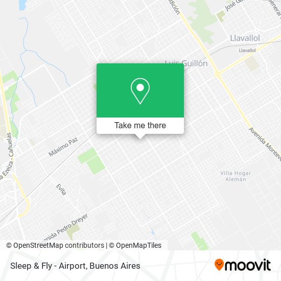 Mapa de Sleep & Fly - Airport