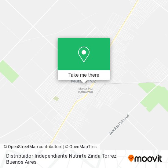 Mapa de Distribuidor Independiente Nutrirte Zinda Torrez