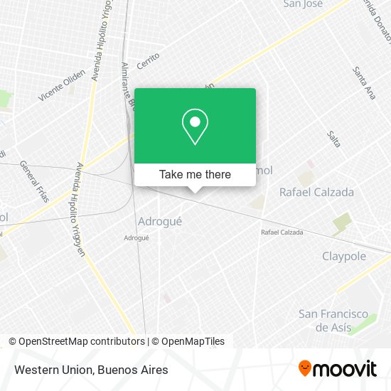 Western Union map