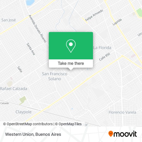 Western Union map