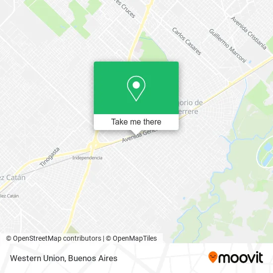 Western Union map