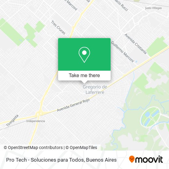 Mapa de Pro Tech - Soluciones para Todos