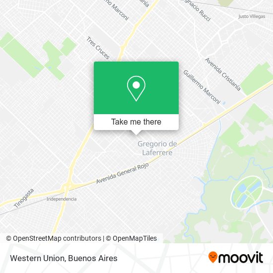 Western Union map