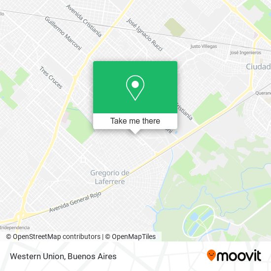 Western Union map