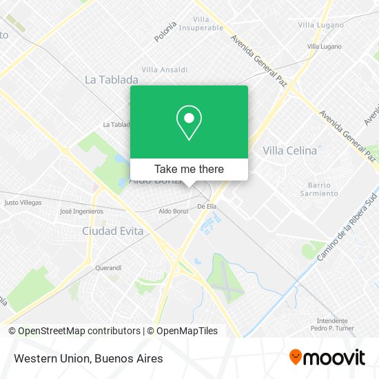 Western Union map