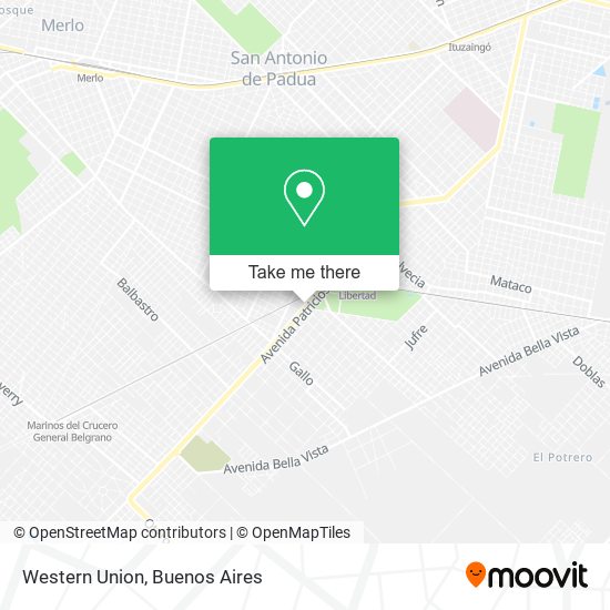 Western Union map