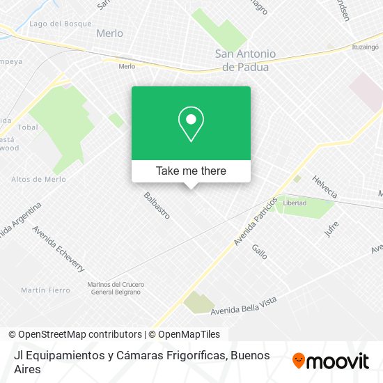 Jl Equipamientos y Cámaras Frigoríficas map