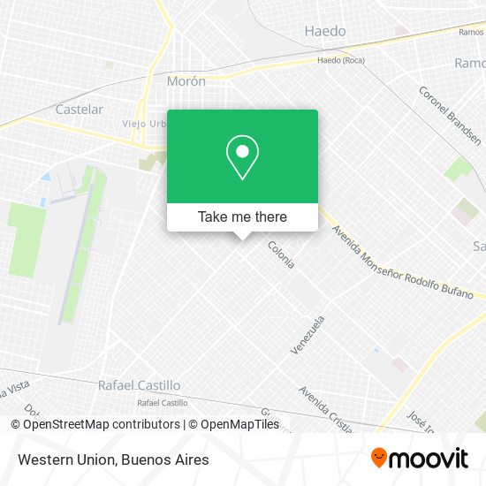 Western Union map