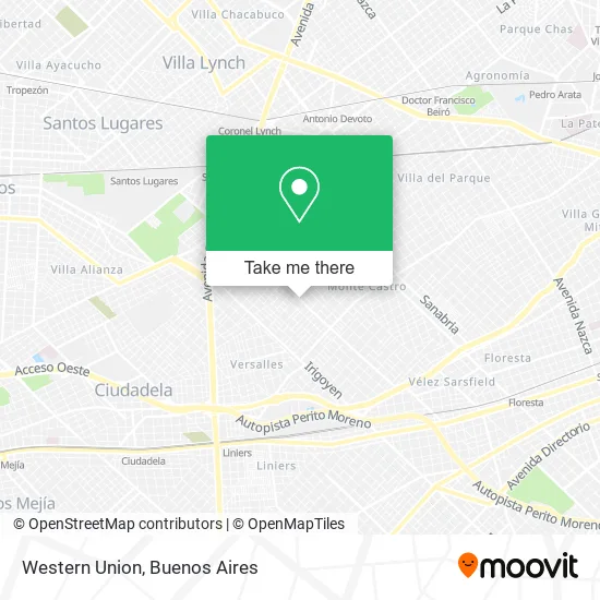 Western Union map