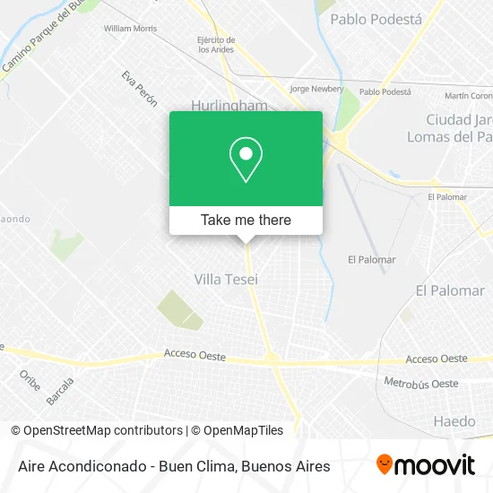 Aire Acondiconado - Buen Clima map