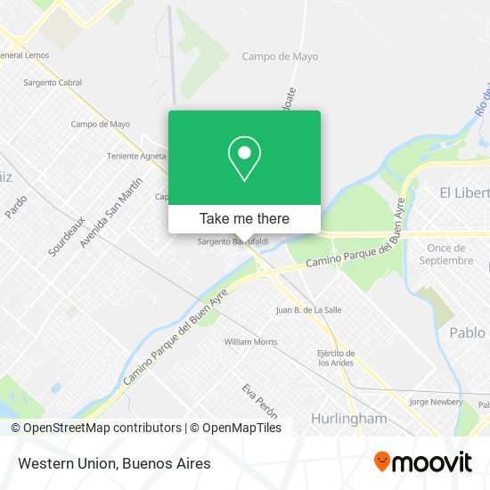 Western Union map